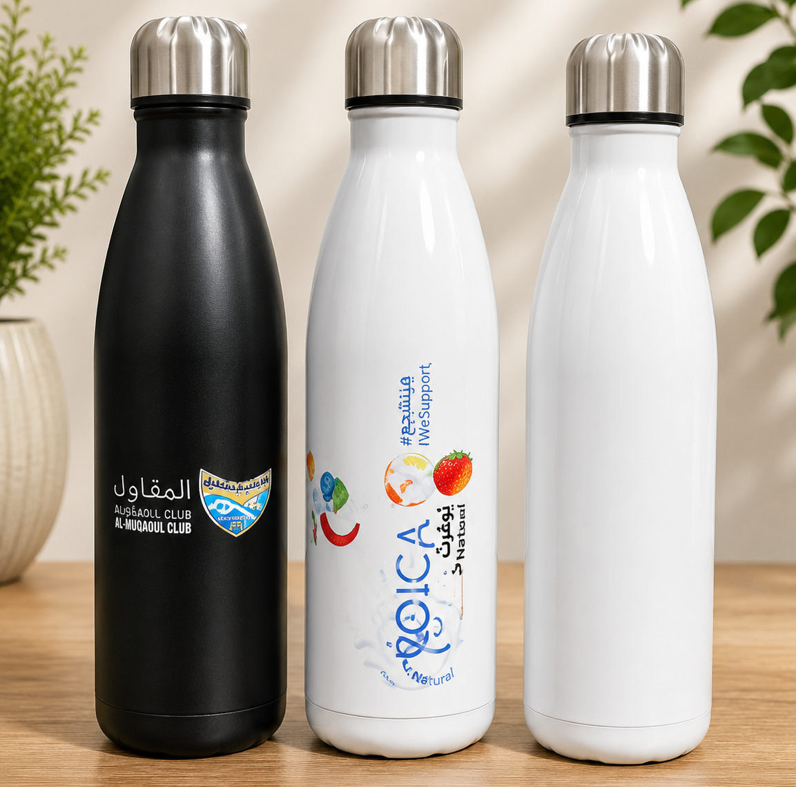 750ML WATER BOTTLE WHITE SUBLIMATION