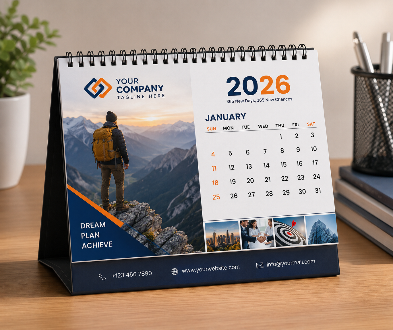 CUSTOM DESK CALENDAR