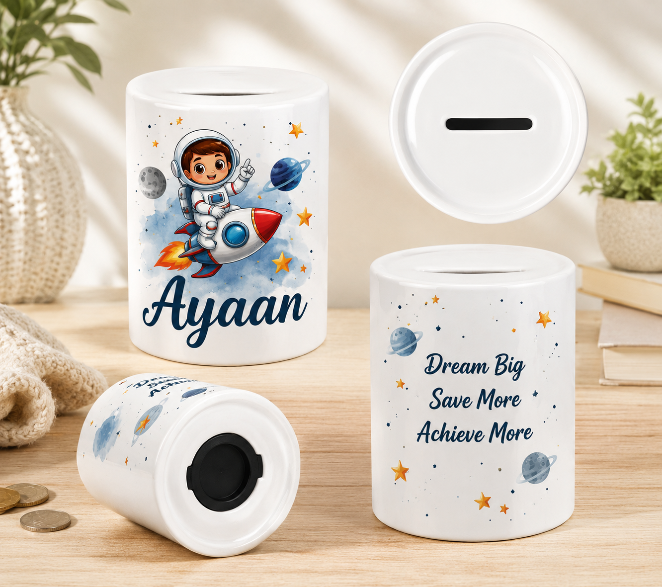 Coin Bank sublimation Ceramic