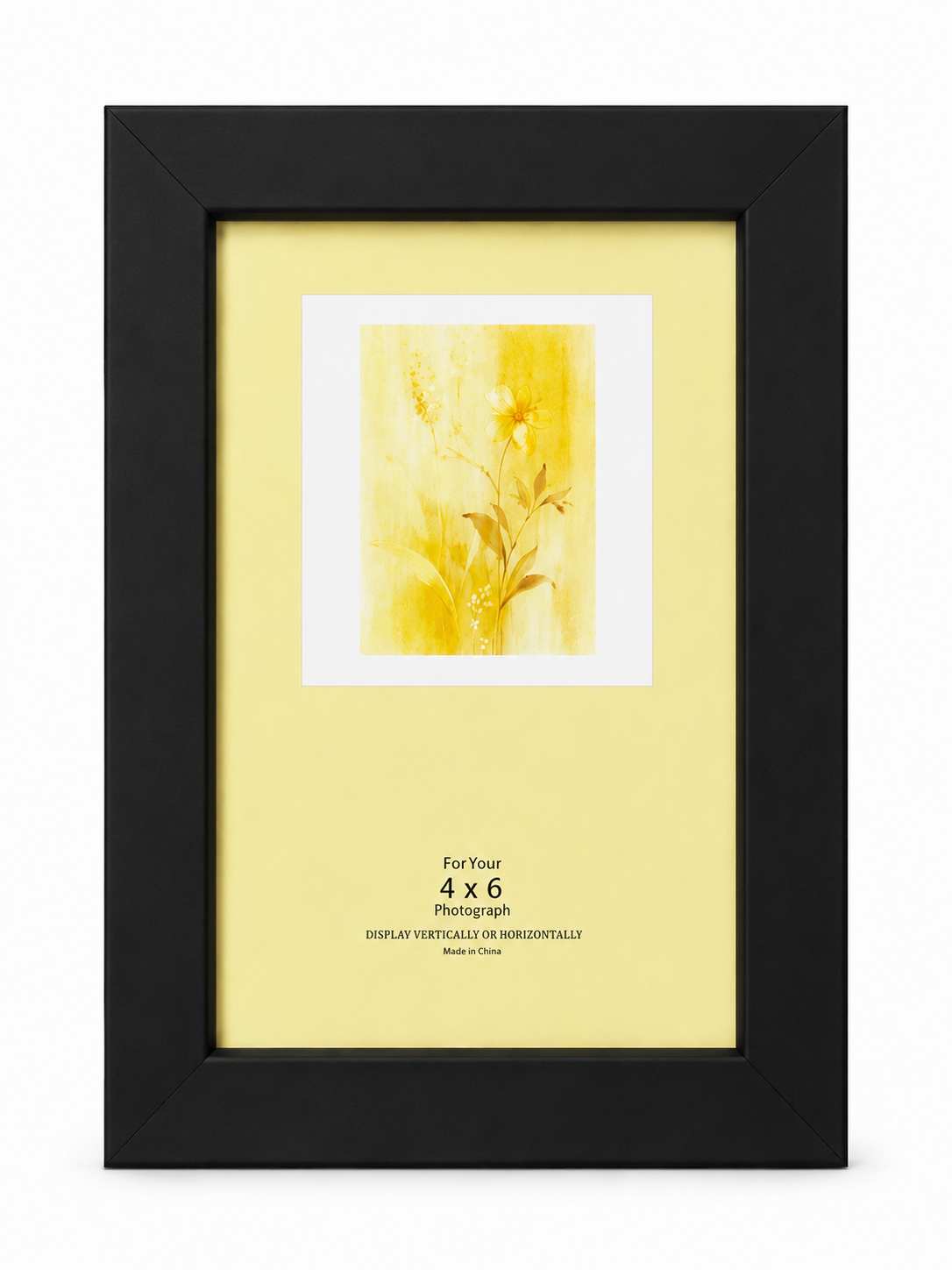 BLACK PHOTO FRAME 4X6