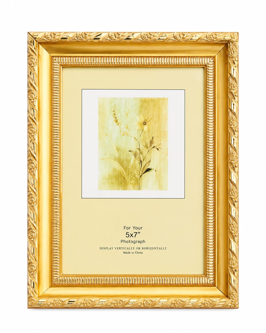 ROYAL GOLD ORNATE FRAME 5x7